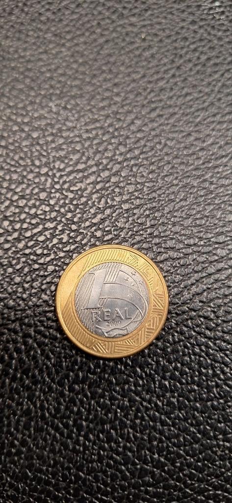 1##    Brasil 1 rial 2009, Postzegels en Munten, Ophalen of Verzenden