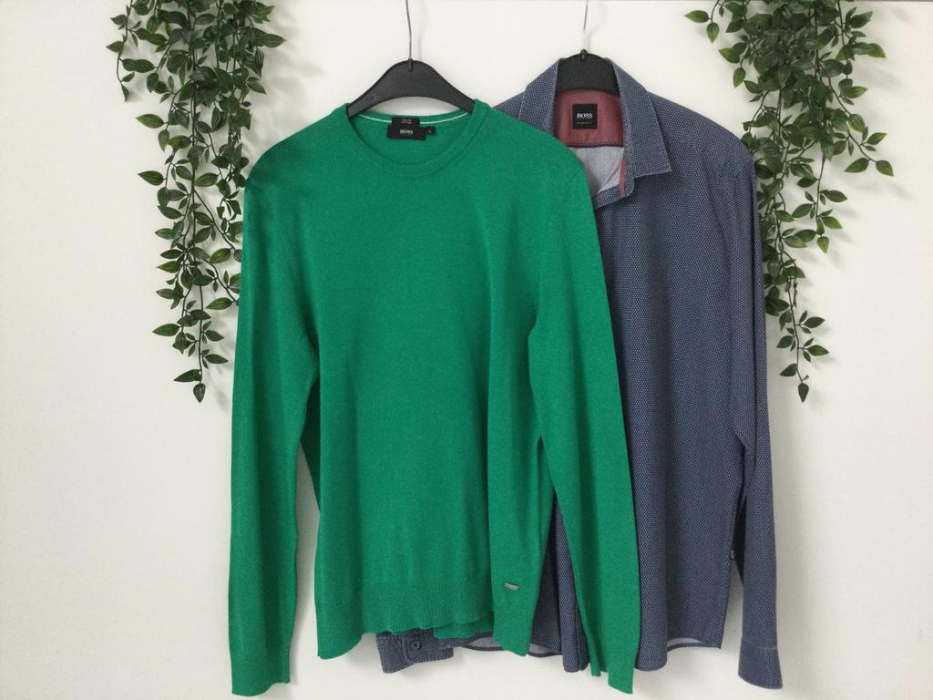 Setje Hugo Boss maat M/L (groen), Vêtements | Hommes, Pulls & Vestes, Enlèvement ou Envoi, Vert, Hugo Boss, Porté