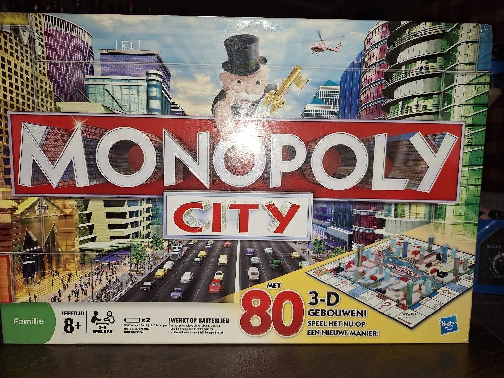 MONOPOLY CITY en néerlandais, Cinq joueurs ou plus, Enlèvement ou Envoi, Utilisé, Hasbro
