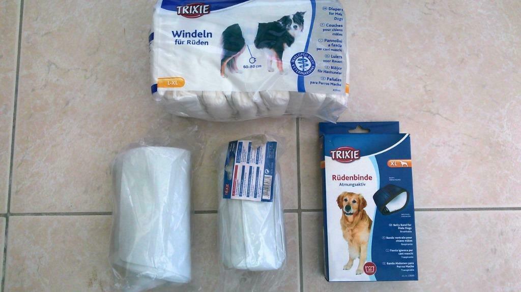 Bande ventrale pour chien mâle., Enlèvement, Comme neuf
