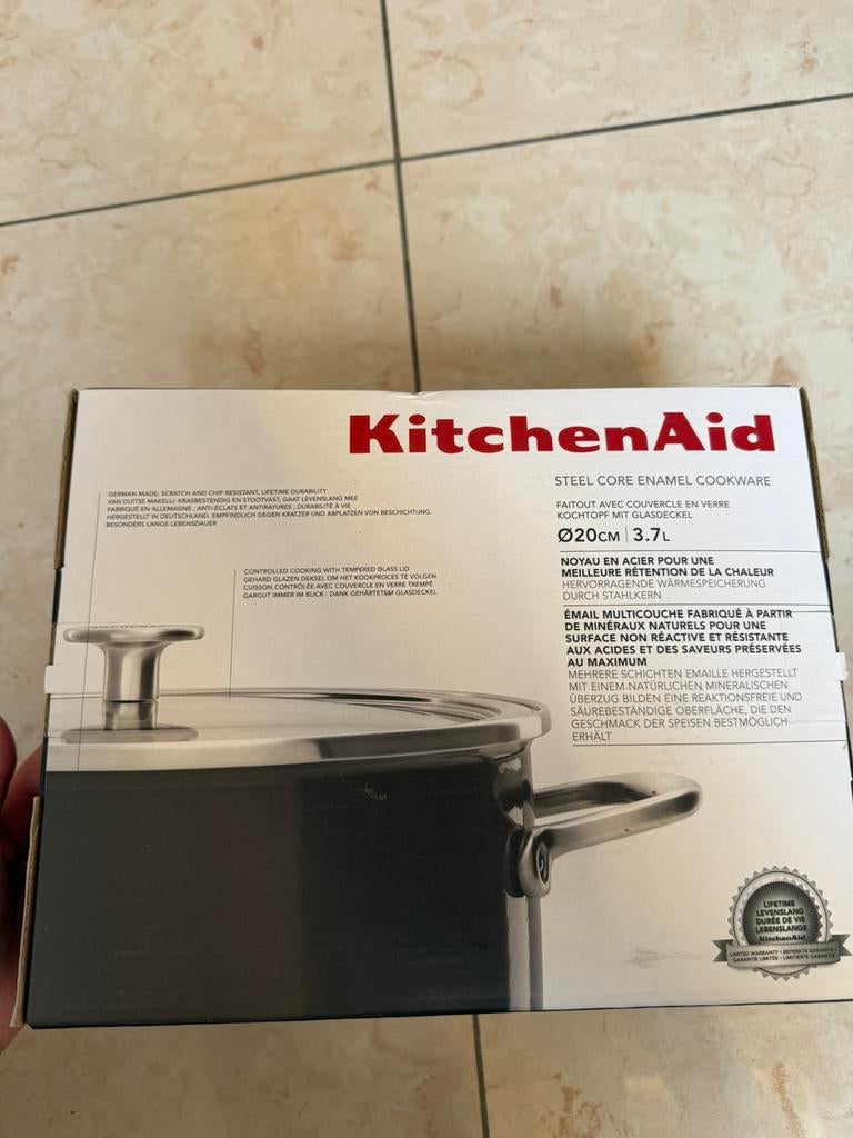 Lot de 3 casseroles Kitchen Aid neuf, Enlèvement, Comme neuf