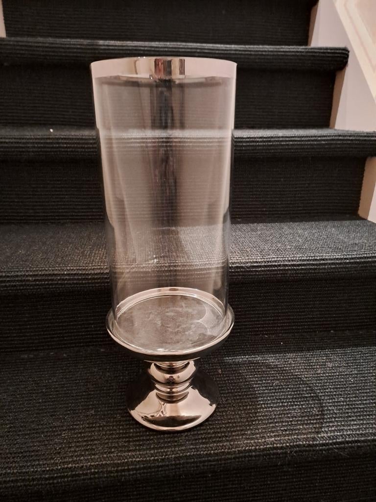 Mooie kaarsenhouder, voet + glas, Enlèvement