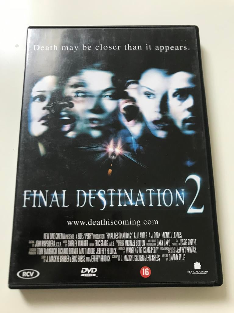 DVD Final Destination 2, Cd's en Dvd's, Vanaf 16 jaar, Ophalen of Verzenden, Zo goed als nieuw, Bovennatuurlijke thriller