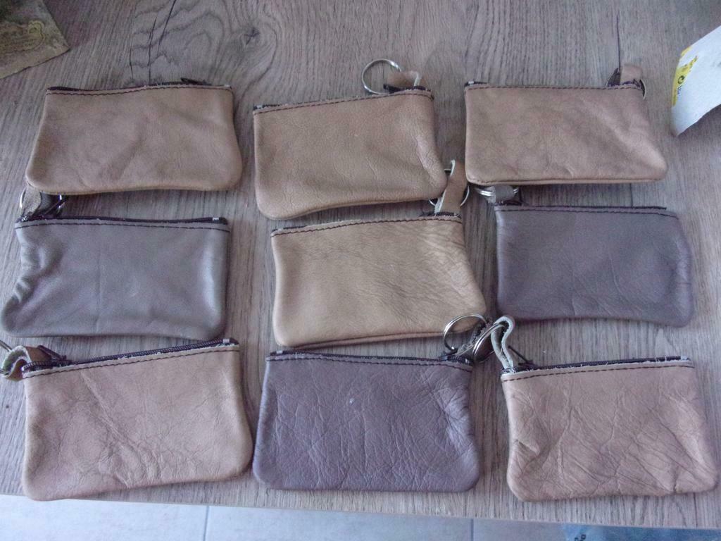 9 porte-monnaie  avec anneau NEUF, Enlèvement ou Envoi, Neuf, Beige, Cuir