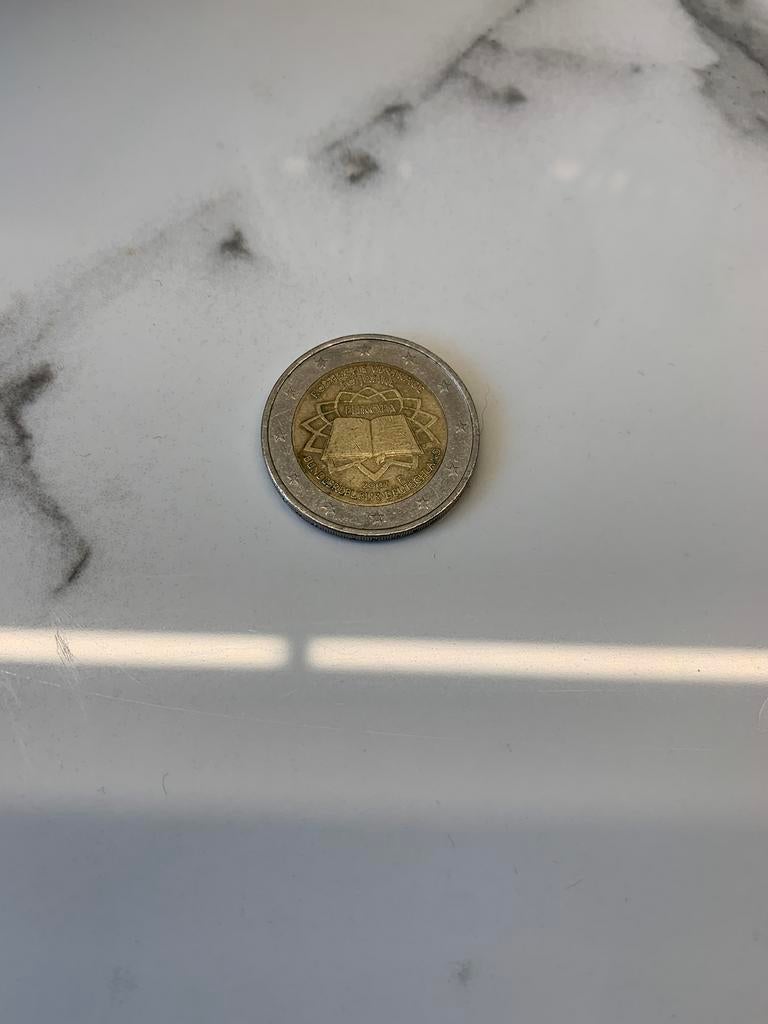 2 euro duitsland verdrag van rome 2007 letter F, Postzegels en Munten, Munten | Europa | Euromunten, Ophalen of Verzenden, Duitsland