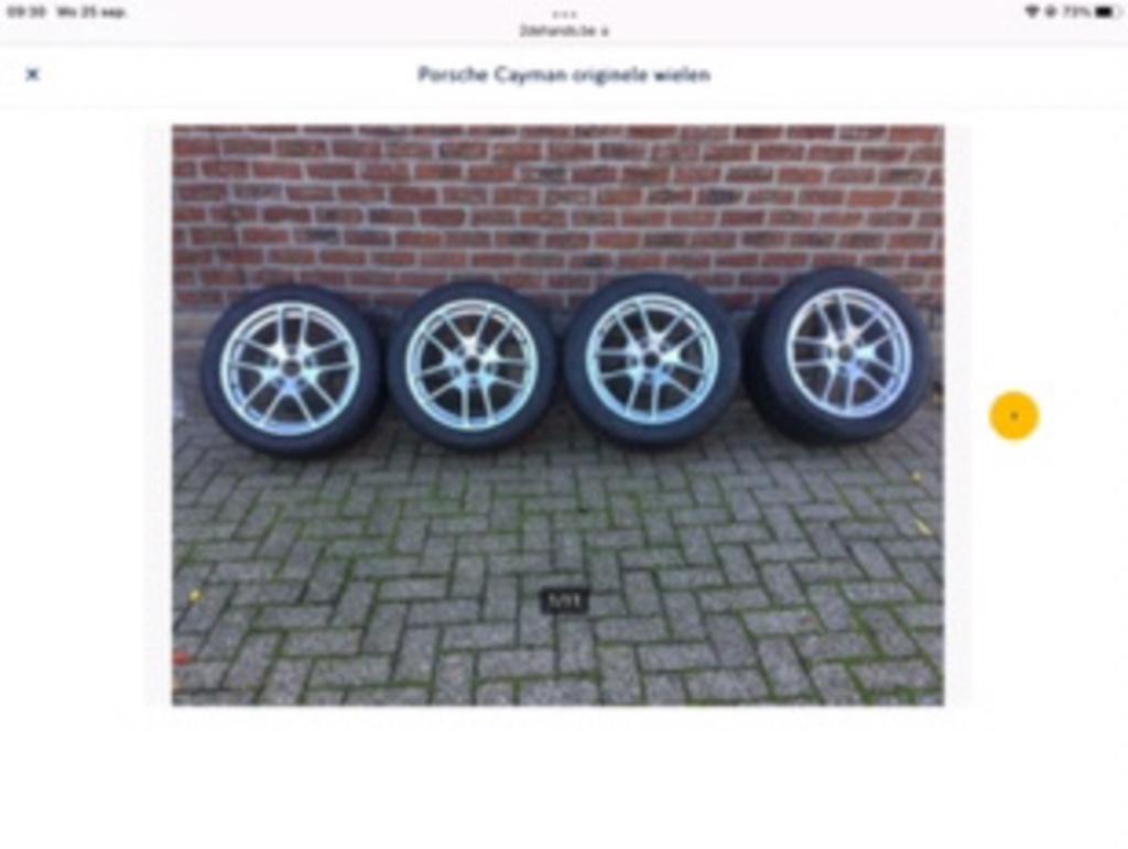Jantes Porsche à vendre, Autos : Pièces & Accessoires, Pneus & Jantes, Pneus et Jantes, Pneus été, 18 pouces, Enlèvement