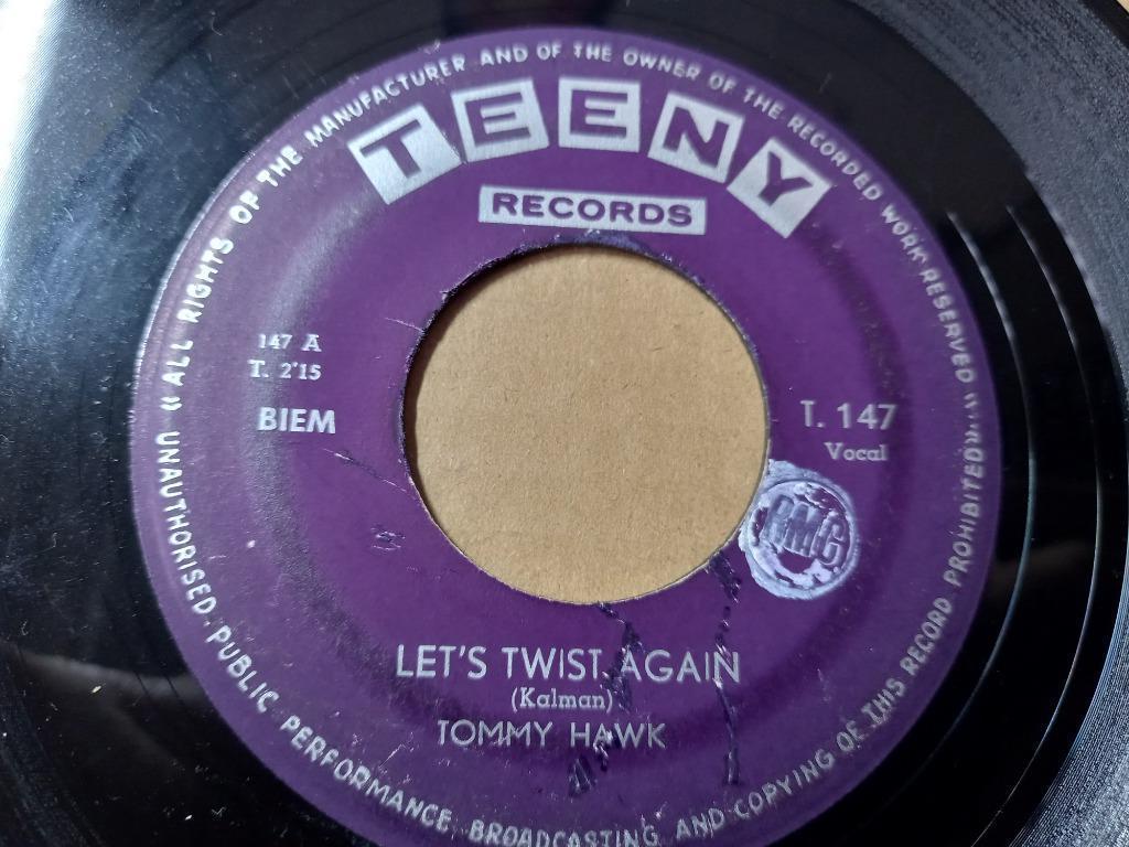 Tommy Hawk – Let's Twist Again / A Bouquet Of Teardrops '7, Ophalen of Verzenden, Gebruikt, Pop