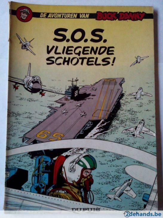 Buck Danny. Strip. S.O.S. vliegende schotels., Boeken, Stripverhalen, Eén stripboek, Ophalen of Verzenden, Gelezen