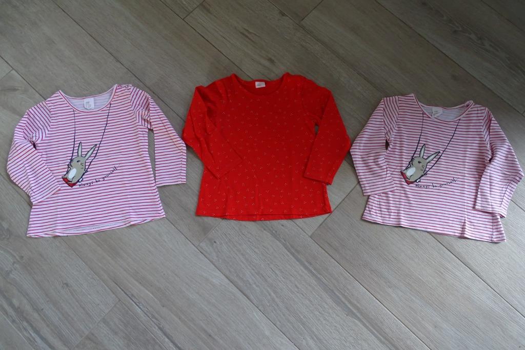 Pakket van 3 longsleeves maat 86, Enlèvement ou Envoi, Utilisé, Fille, Chemisette ou Manches longues