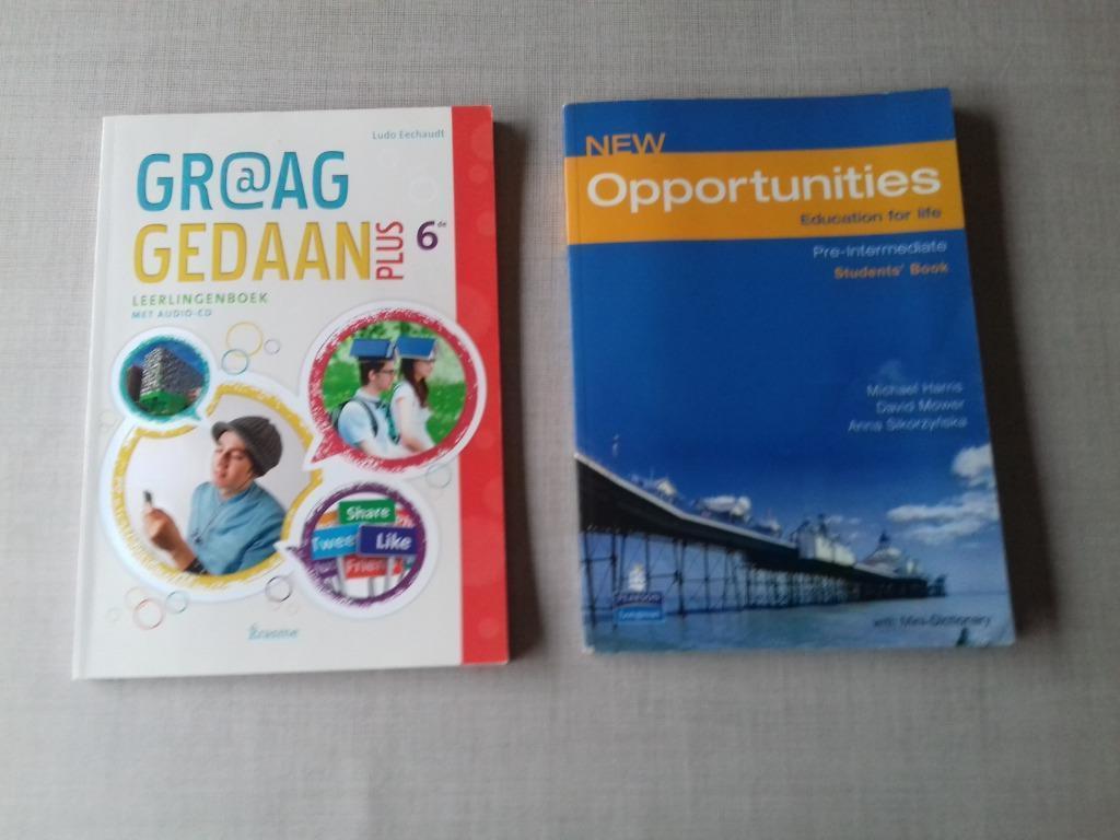 Graag gedaan leerlingenboek et New Opportunities (Anglais), Enlèvement ou Envoi, Comme neuf, Secondaire, Néerlandais