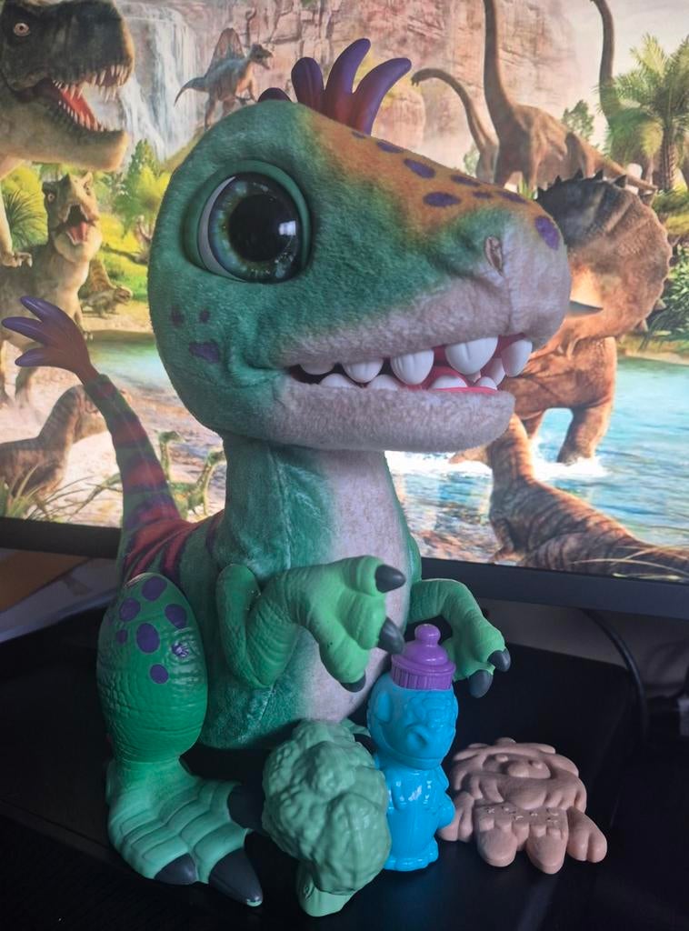 FurReal Munchin Dinosaurus - Interactieve Knuffel, Enlèvement, Utilisé