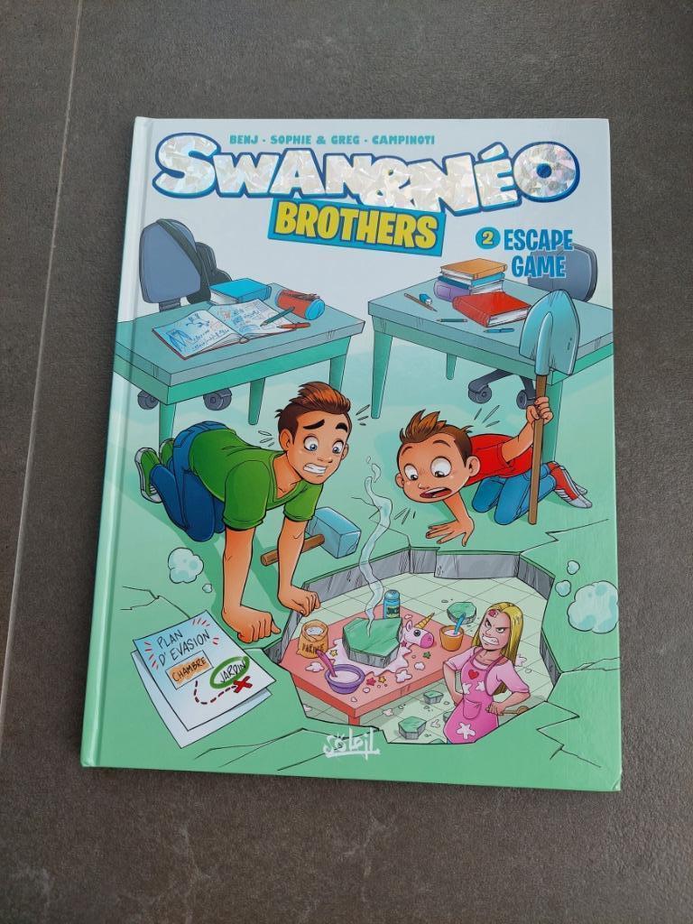BD « Swan & Néo – Escape game” N2, Une BD, Enlèvement ou Envoi, Comme neuf, Sophie & Greg Campinoti