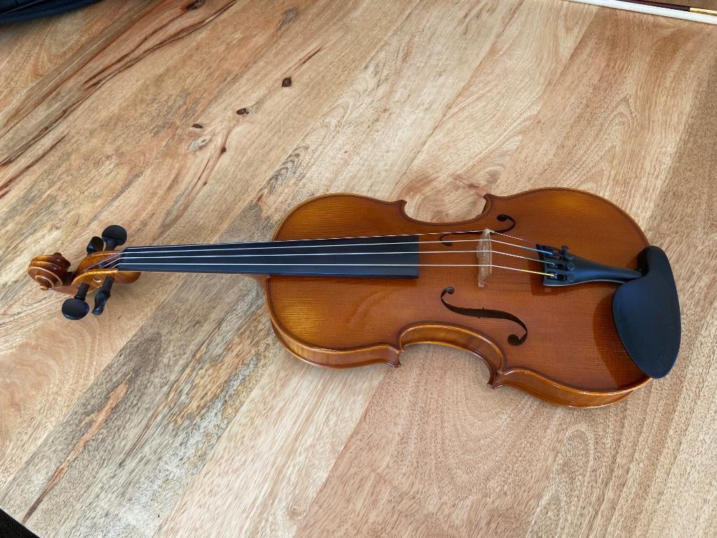 Viool, Muziek en Instrumenten, Strijkinstrumenten | Violen en Altviolen, Gebruikt, Viool, 4/4-viool, Met koffer, Ophalen