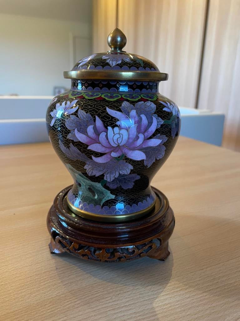 Cloisonné vaas, Antiek en Kunst, Ophalen