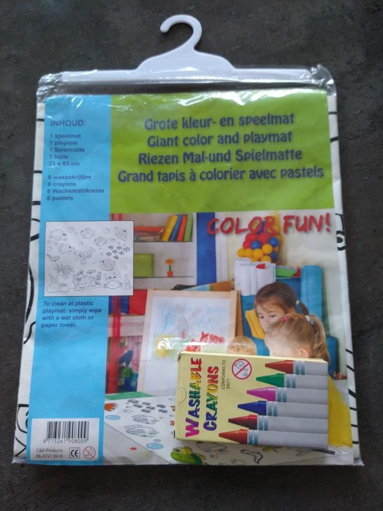 Grote kleur- en speelmat, Ophalen, Nieuw