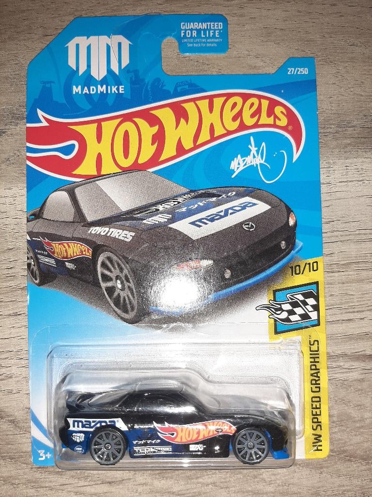 Hot Wheels '93 Mazda RX-7 (Mad Mike), Hobby en Vrije tijd, Ophalen of Verzenden, Zo goed als nieuw, Auto