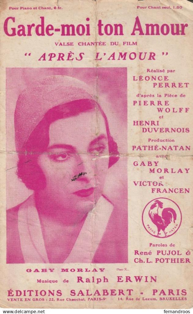 GARDE MOI TON AMOUR PARTITION MUSICALE, Enlèvement ou Envoi, Utilisé, Thème