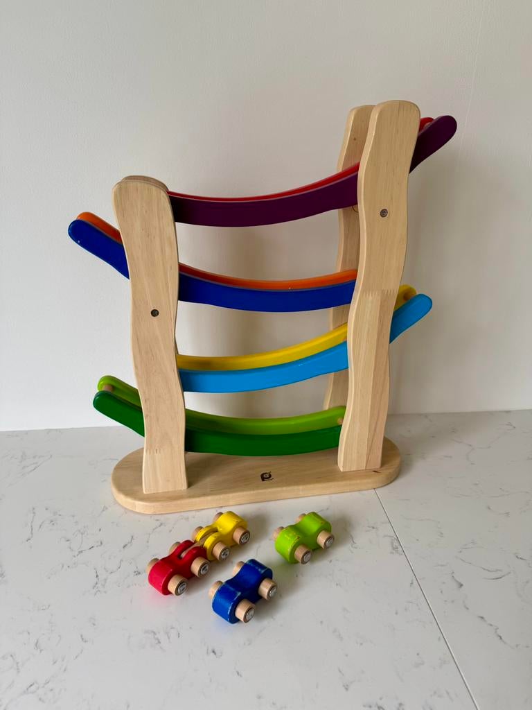 Pente rainbow en-ciel, Enfants & Bébés, Jouets | Jouets en bois, Enlèvement ou Envoi, Comme neuf, Jouet à Rouler ou à Bascule
