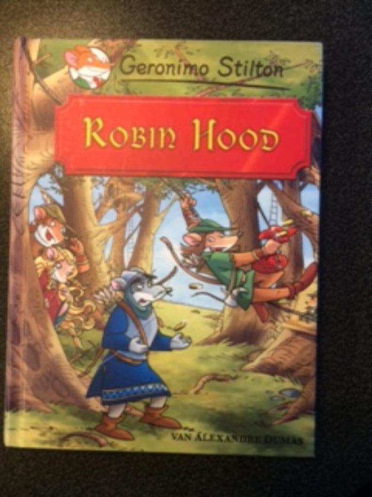 boek Geronimo Stilton 'Robin Hood' heel goede staat, Ophalen, Geronimo Stilton, Zo goed als nieuw, Fictie