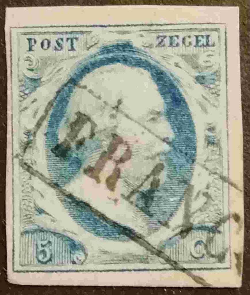 NEDERLAND - nr. 1q plaat VI dik papier, Envoi, Jusqu'à 1940, Affranchi