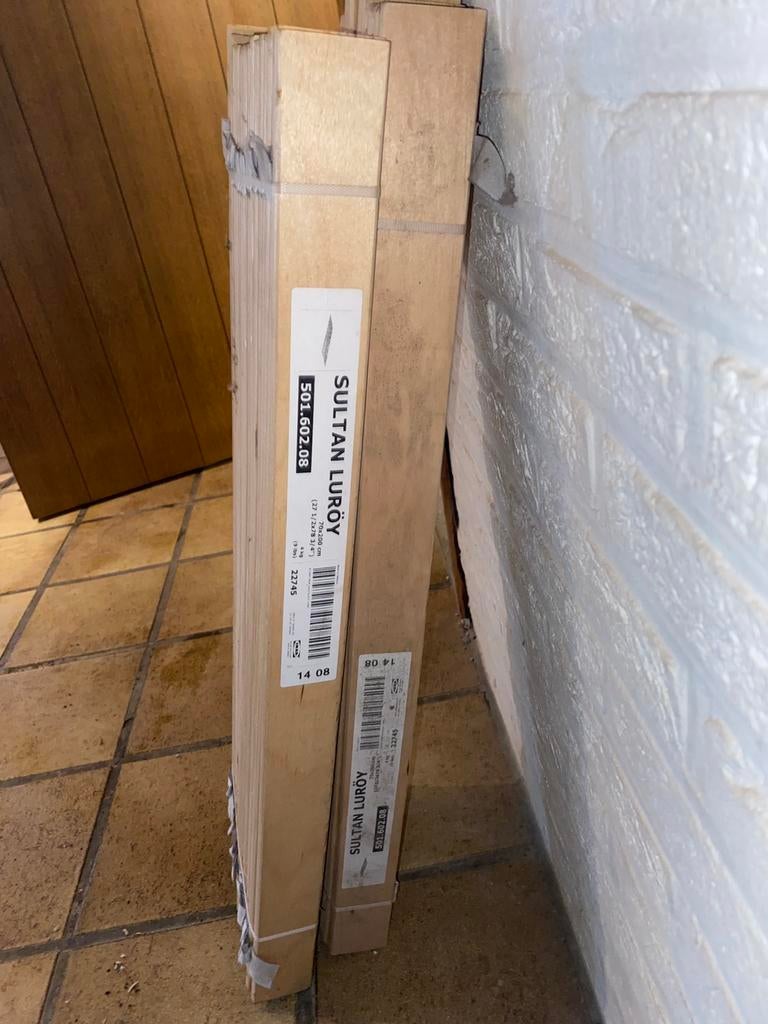 2 sultan luroy ikea ongebruikt, Huis en Inrichting, Slaapkamer | Matrassen en Bedbodems, Ophalen, Nieuw