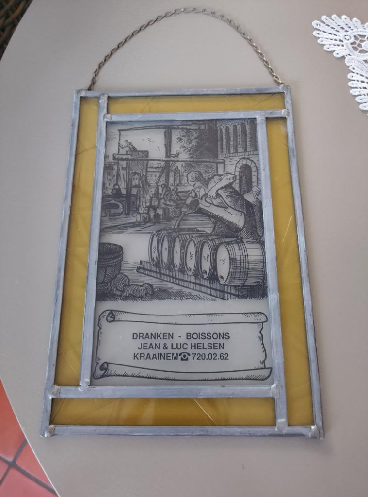 Reklame bord brouwerij, Verzamelen, Ophalen of Verzenden, Gebruikt, Reclamebord, Plaat of Schild, Overige merken