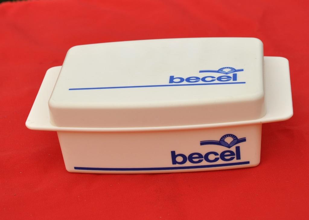 beurrier becel en plastique vintage, Collections, Enlèvement ou Envoi, Comme neuf, Ustensile