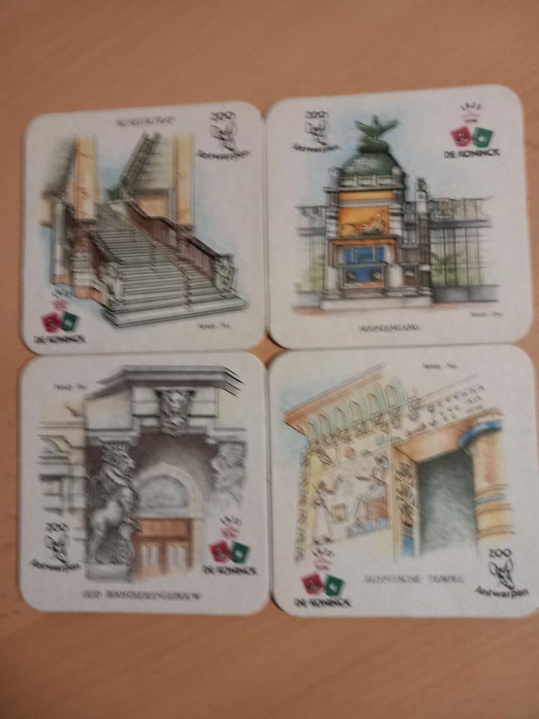 Bierviltjes De Koninck Gebouwen, Verzamelen, Ophalen of Verzenden, Zo goed als nieuw, De Koninck