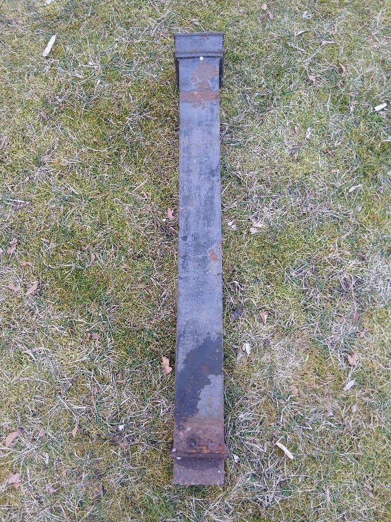 4 gietijzeren afvoer stootbuizen, Doe-het-zelf en Bouw, Buizen en Afvoer, Ophalen, Gebruikt, Minder dan 2 meter, 80 mm of meer