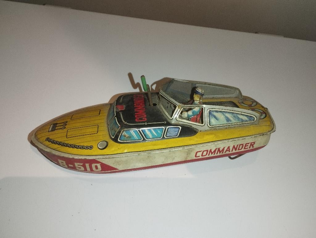 Vintage Toys Bateau  tôle Litho, Enlèvement ou Envoi