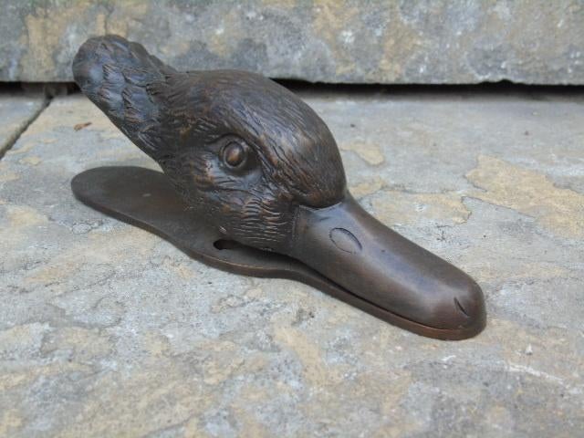 klembord, bronzen eendenkopclip!, Antiek en Kunst, Antiek | Brons en Koper, Brons, Ophalen of Verzenden