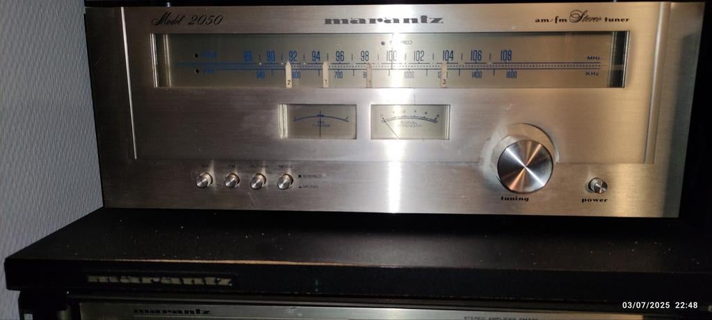 MARANTZ TUNER VINTAGE 2050 L / DECK K7 5O10 / AMPLI1072, TV, Hi-fi & Vidéo, Enlèvement, Utilisé, Analogique