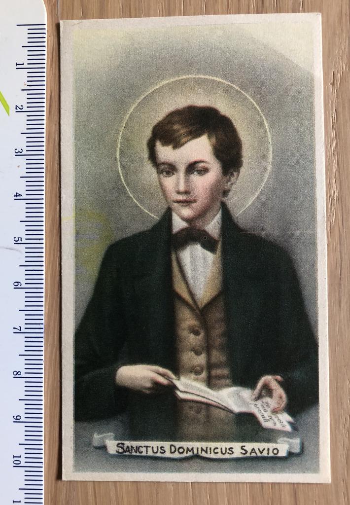 Heiligenprentje Sanctus Dominicus Savio, Verzamelen, Ophalen of Verzenden, Bidprentje
