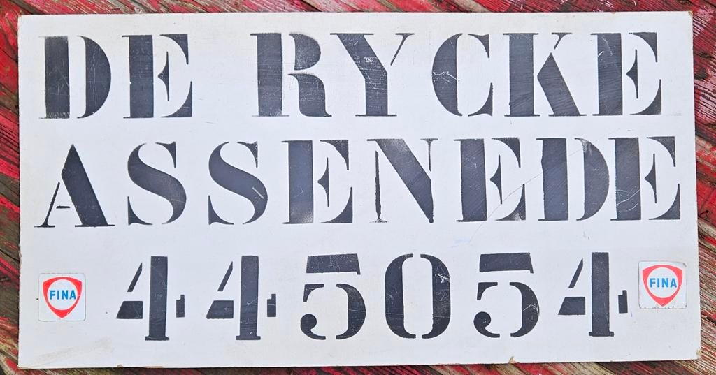 De Rycke Fina Assenede
Dit is een vintage FINA-s, Ophalen of Verzenden