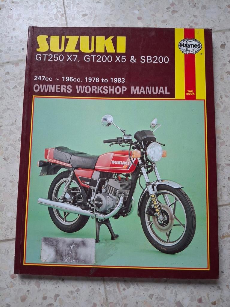 Suzuki GT250 X7, GT200X5, SB200 Workshop Manual, Motos, Modes d'emploi & Notices d'utilisation, Suzuki, Enlèvement ou Envoi
