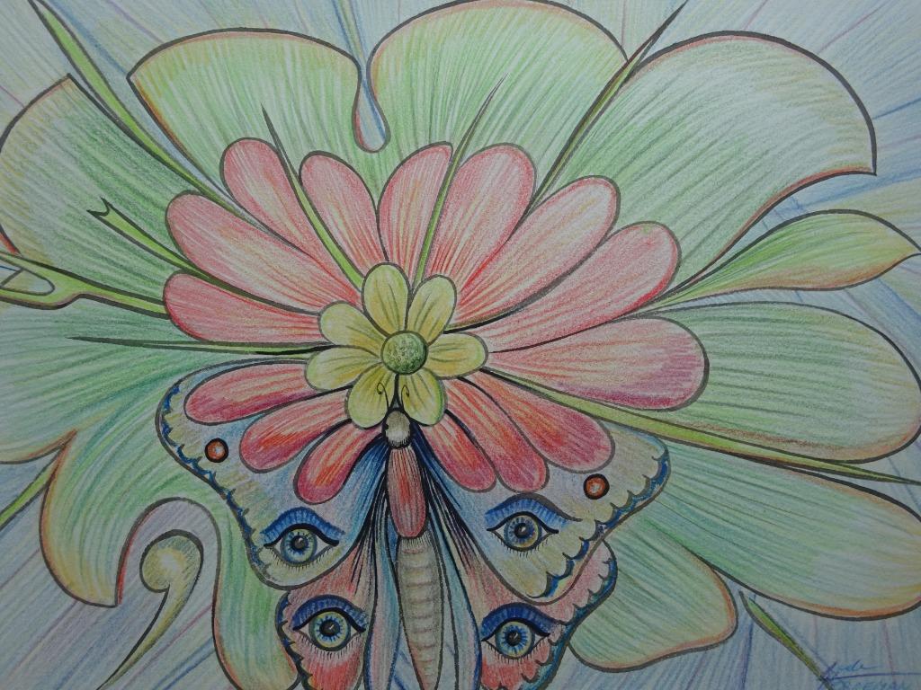 Lode Herreman, pastel, 44 x 60 cm, Vlinderbloem '96, Enlèvement