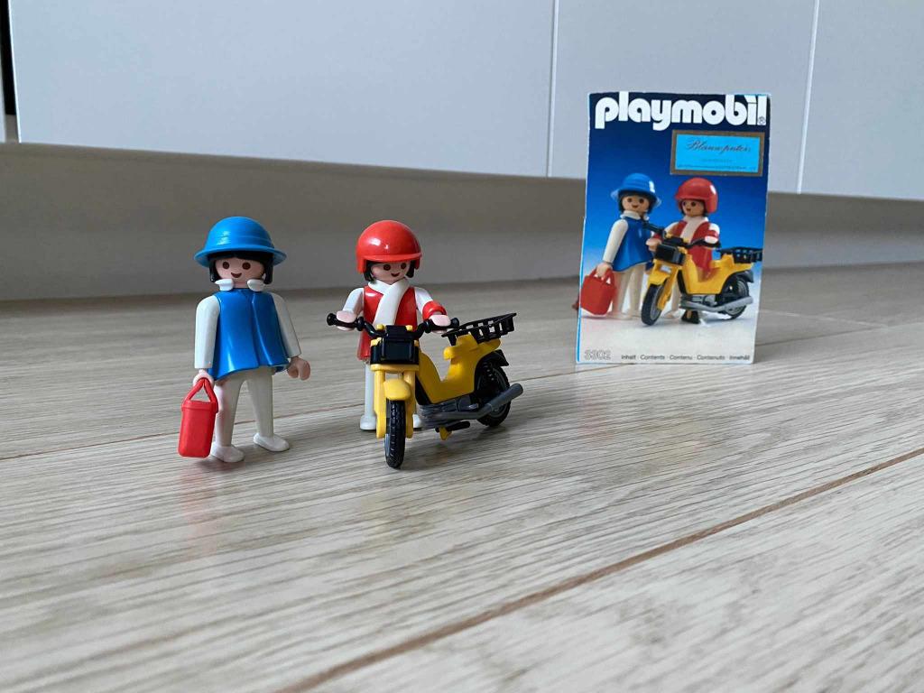 Playmobil pour femmes avec cyclomoteur numéro 3302, Enlèvement, Comme neuf, Ensemble complet