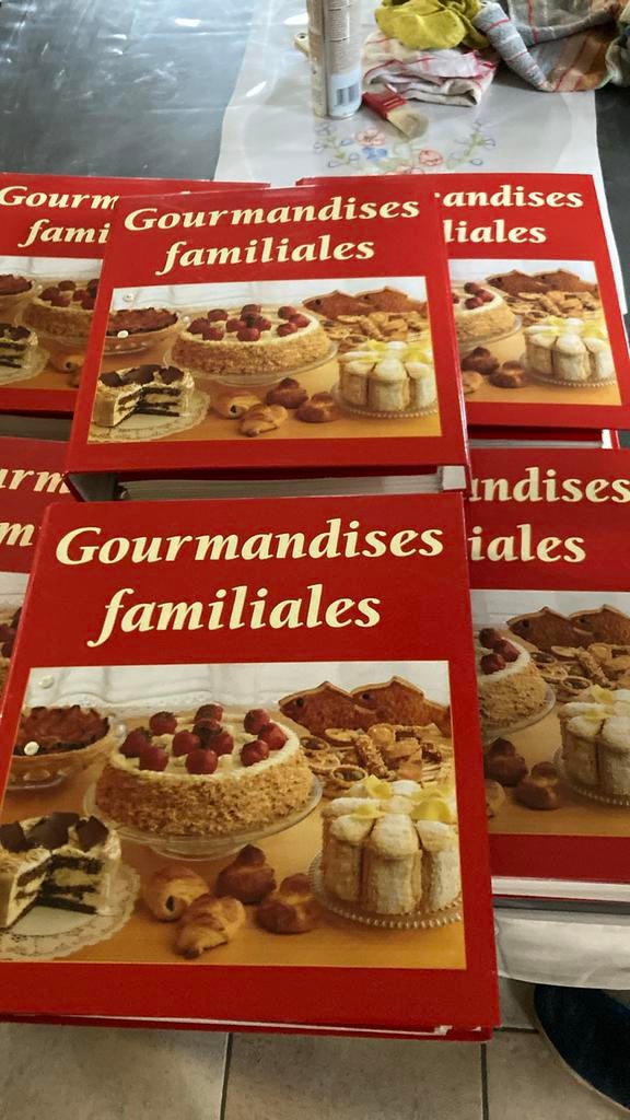 6 classeurs gourmandises familiales, Enlèvement ou Envoi, Comme neuf