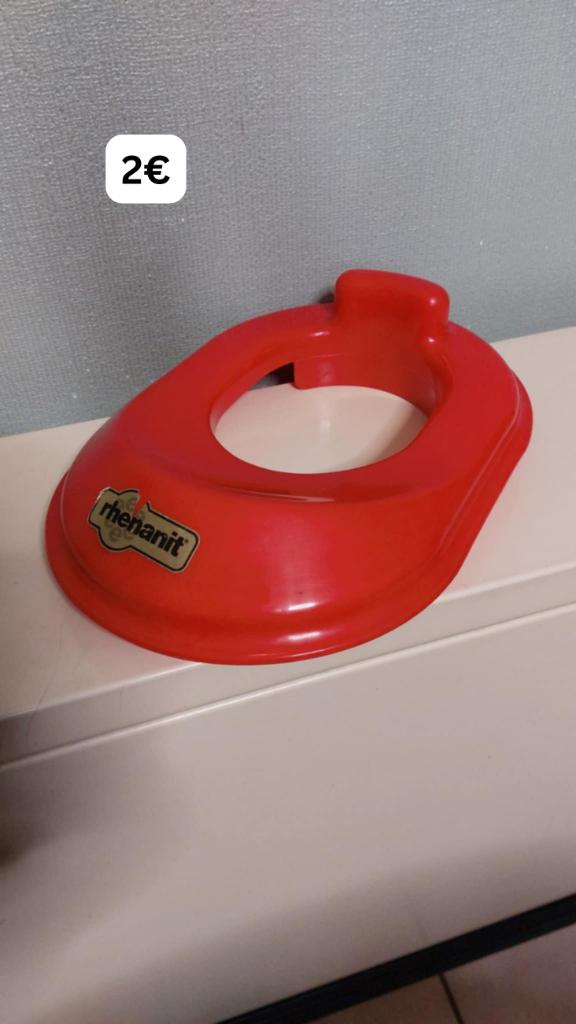 Rood toilet zitje verkleiner wc, Kinderen en Baby's, Ophalen of Verzenden, Gebruikt