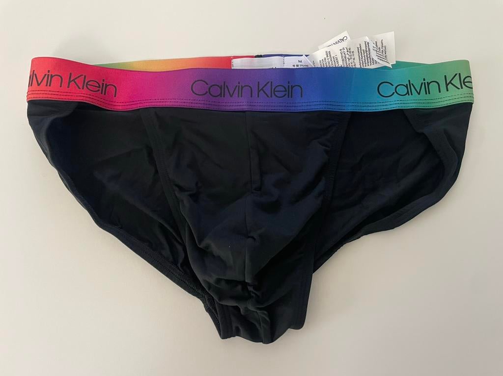 Tanga en microfibre Calvin Klein, Envoi, Noir, Calvin Klein, Slip