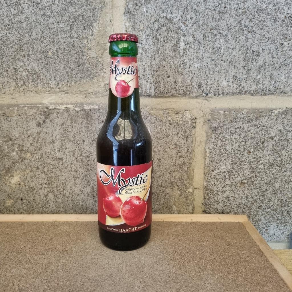 Bouteille de bière Mystic Blanche aux cerises, Ophalen of Verzenden, Gebruikt, Flesje(s), Overige merken