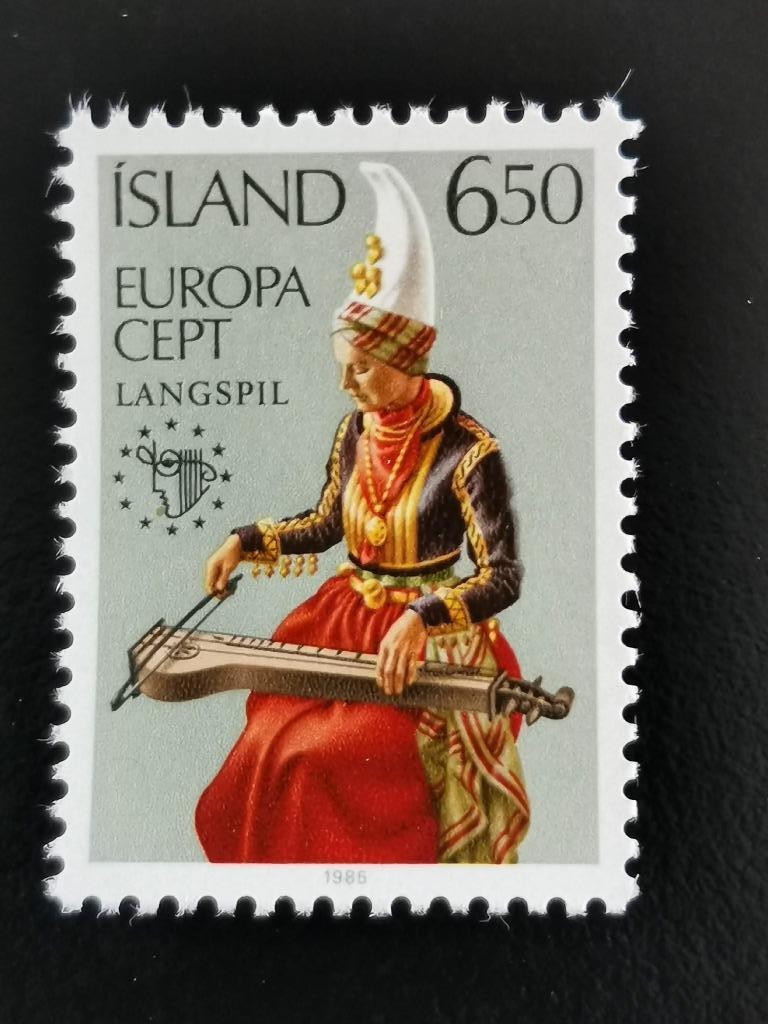 Ijsland 1985 - Europa CEPT - muziekinstrumenten - langspil**, Ophalen of Verzenden, IJsland, Postfris