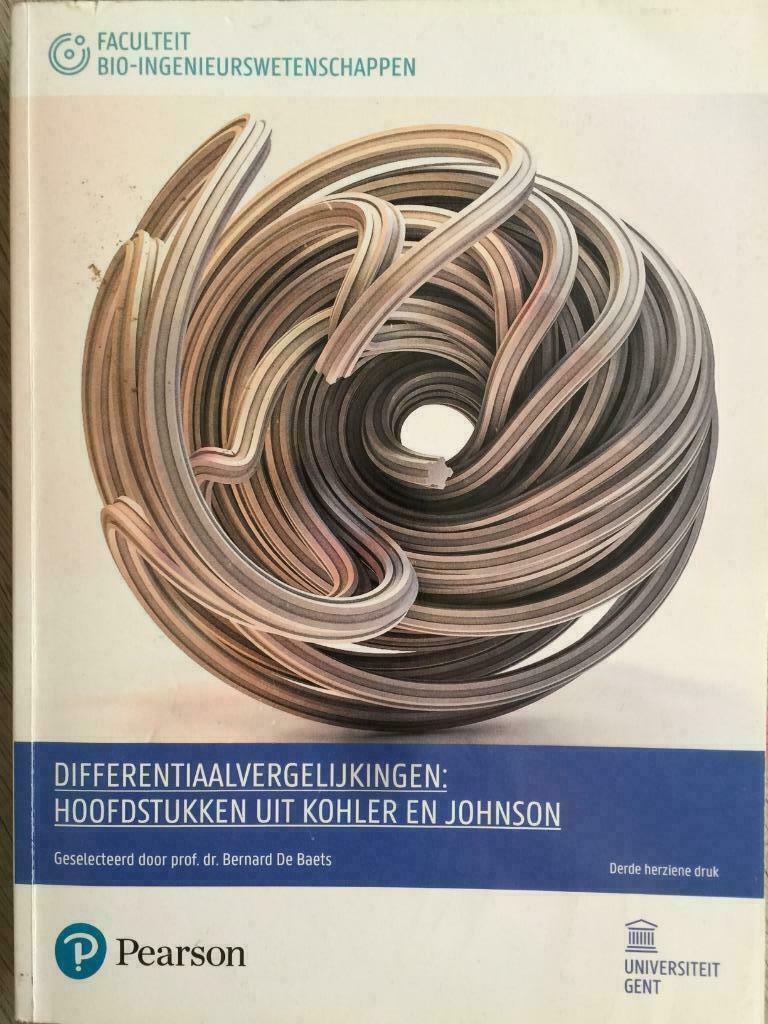 Differentiaalvergelijkingen: hoofdstukken uit Kohler en John, Ophalen of Verzenden, Zo goed als nieuw, Overige niveaus