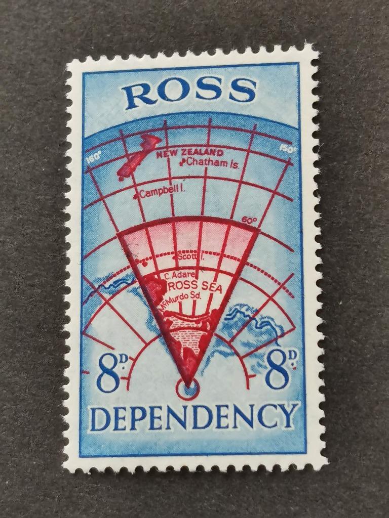 Ross Dependency 1957 - landkaart **, Ophalen of Verzenden, Postfris