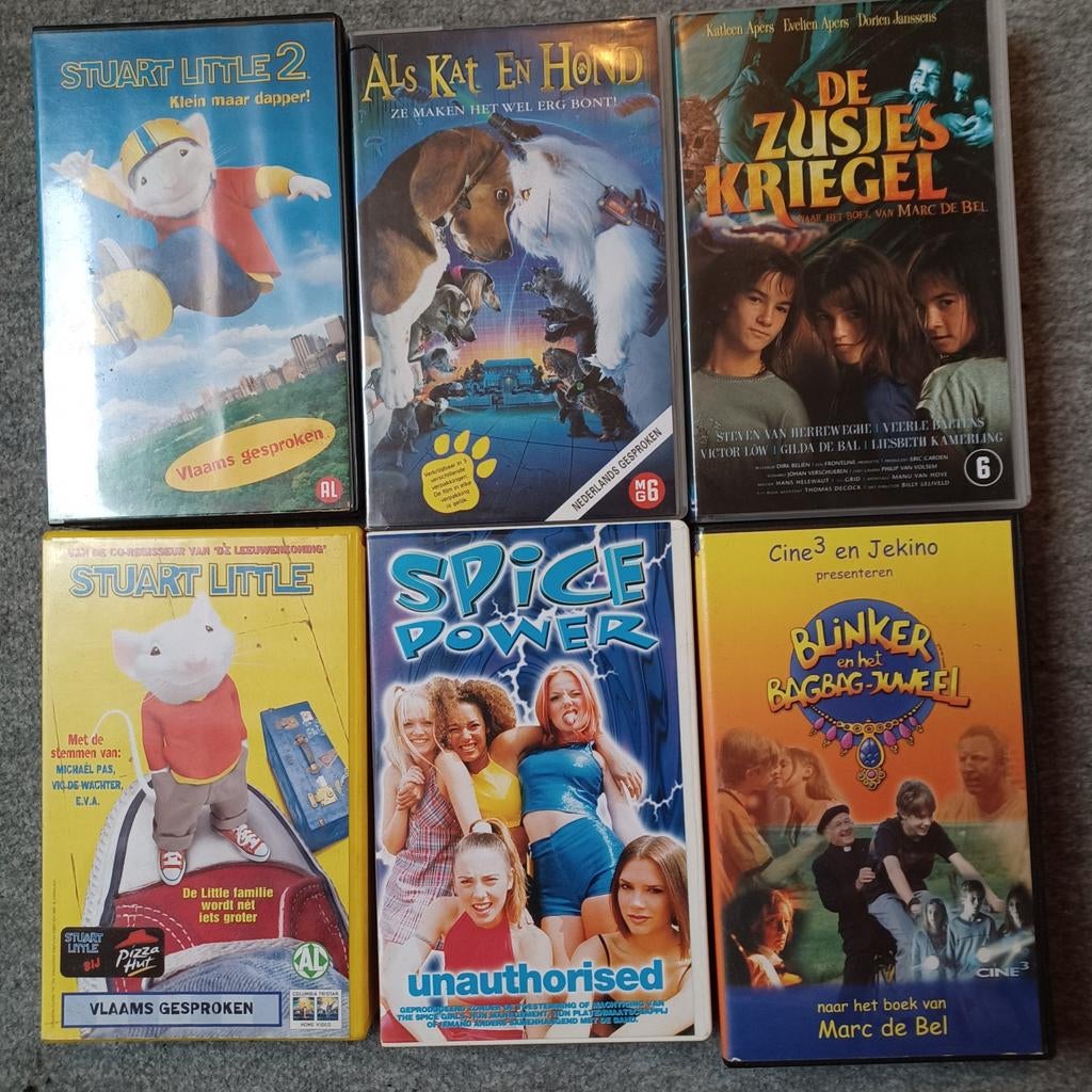 Videocassettes allerlei, Ophalen, Gebruikt, Kinderprogramma's en -films