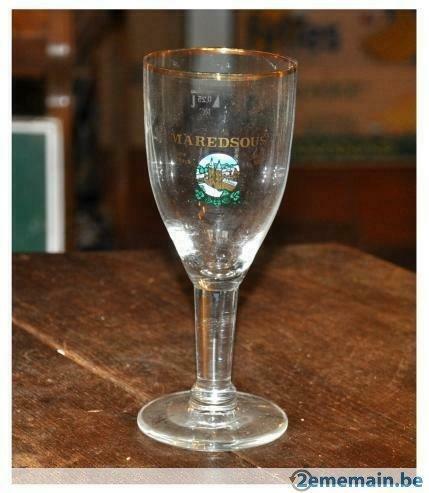 verre a bière sur pied maredsous, Collections, Enlèvement ou Envoi, Utilisé