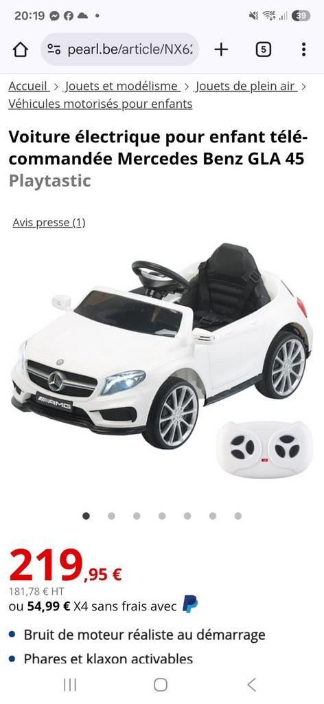 voiture enfant, Enlèvement
