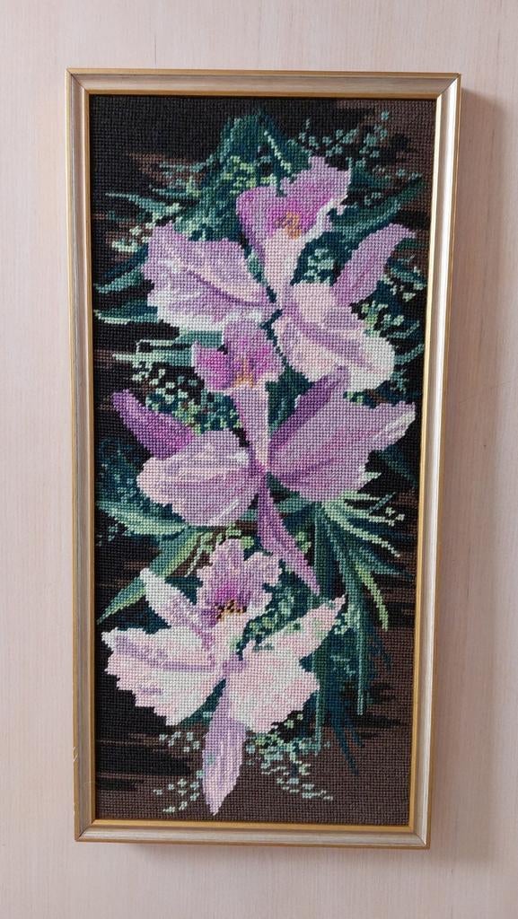 Naaidoek bloemen 62 cm x 30 cm., Huis en Inrichting, Ophalen of Verzenden, Zo goed als nieuw
