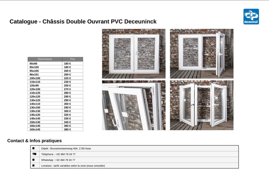 Châssis double ouvrant, Bricolage & Construction, Enlèvement