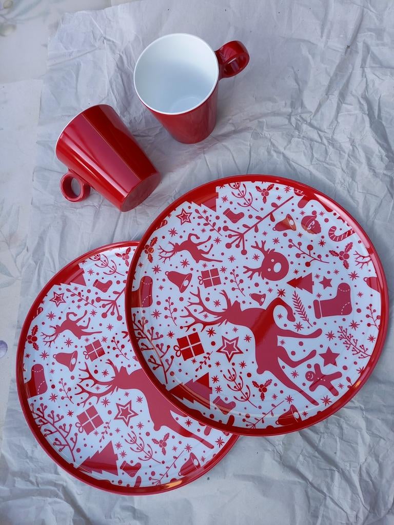 Kerstservies melamine, Enlèvement